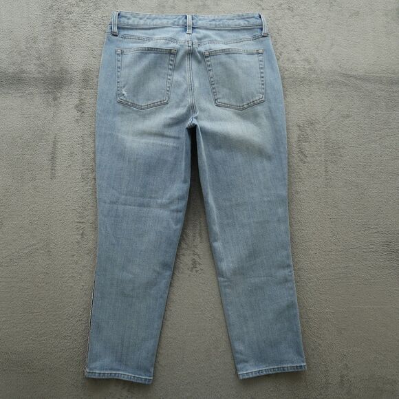 Talbots Jeans Women's Size 8 Blue High-Rise Modern Ankle 26" Inseam Distressed - Picture 11 of 16